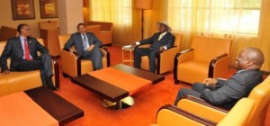 Les presidents Kagame, Kabila et Museveni en plein sommet de la CIRGL à Kampala.